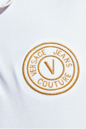Versace Jeans Couture Polo mit aufgesticktem Logo