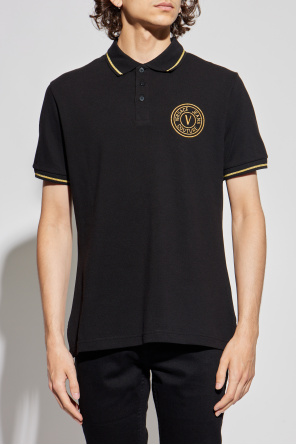 Versace Jeans Couture Polo con logo bordado
