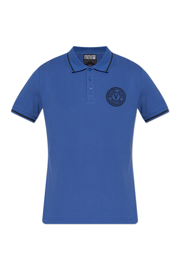 Polo with embroidered logo od Versace Jeans Couture