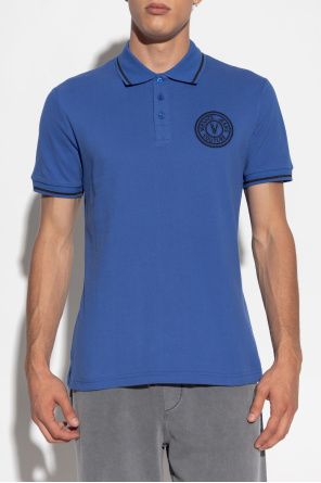 Versace Jeans Couture Polo con logo bordado