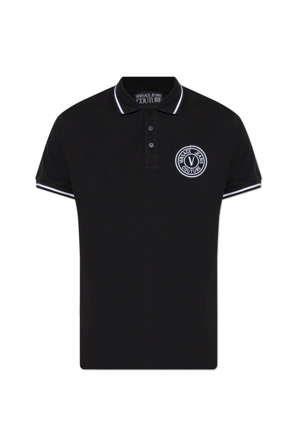 Polo with embroidered logo od Versace Jeans Couture