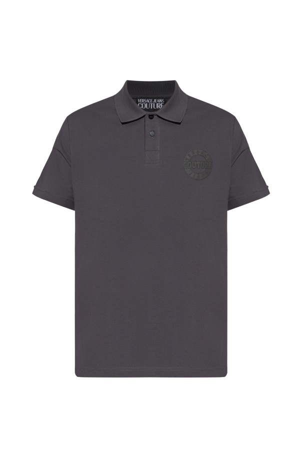 Polo shirt with printed logo od Versace Jeans Couture