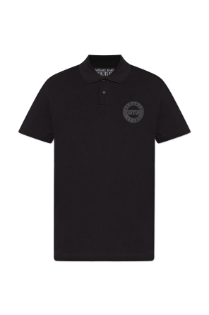 Polo shirt with printed logo