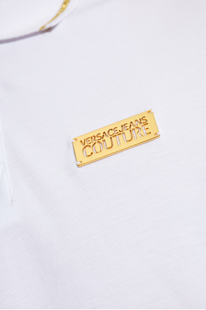 Versace Jeans Couture Polo mit Applikation und Logo
