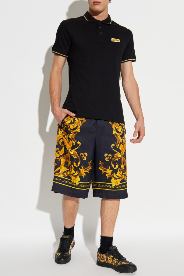 Versace Jeans Couture Polo with logo applique