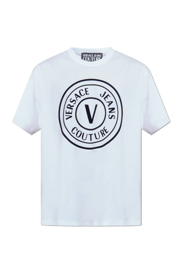 T-shirt with a velvet-finish print od Versace Jeans Couture