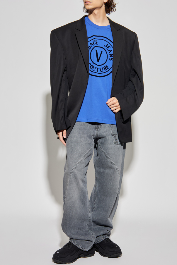 Versace Jeans Couture T-shirt with a velvet finish print