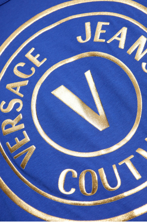 Versace Jeans Couture T-shirt z nadrukowanym logo