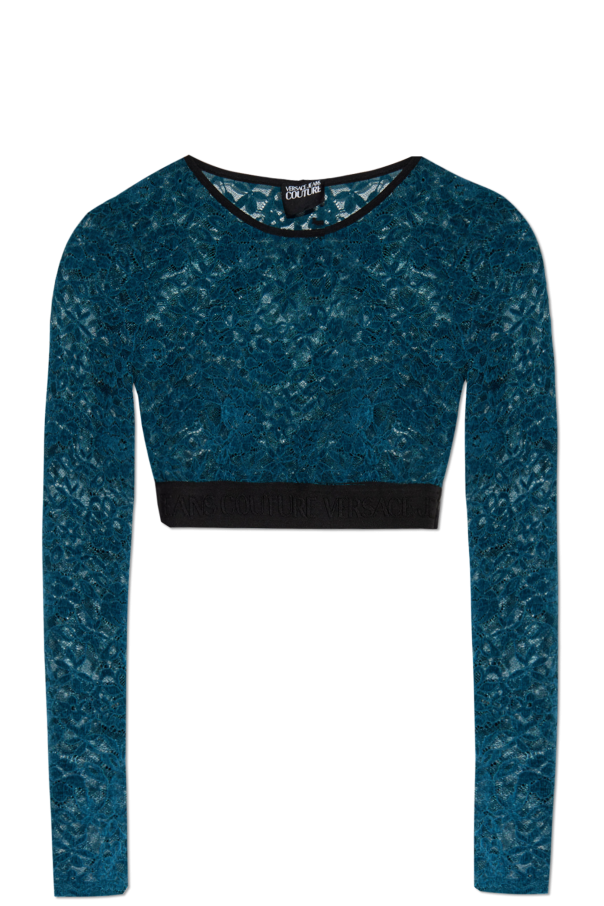 Lace top with long sleeves od Versace Jeans Couture