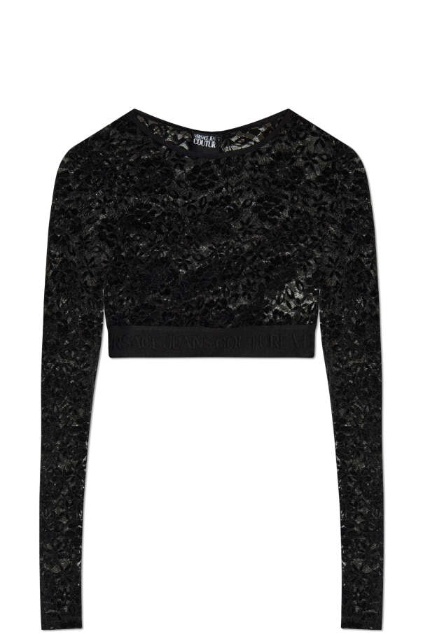 Lace top with long sleeves od Versace Jeans Couture