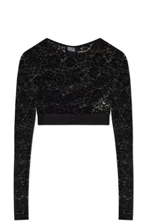 Lace top with long sleeves