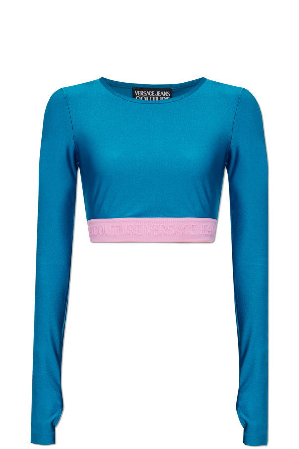 Cropped top with long sleeves od Versace Jeans Couture