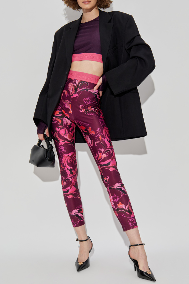 Versace Jeans Couture Kurzes Top mit langen Ärmeln