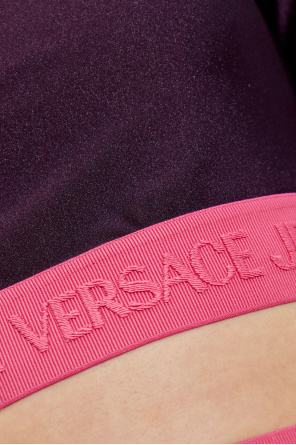 Versace Jeans Couture Kurzes Top mit langen Ärmeln