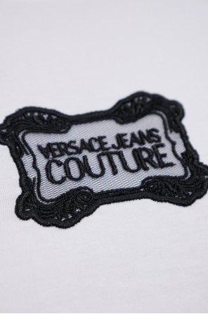 Versace Jeans Couture T-shirt z naszywką