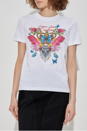 Versace Jeans Couture T-shirt with print and shimmering appliqués