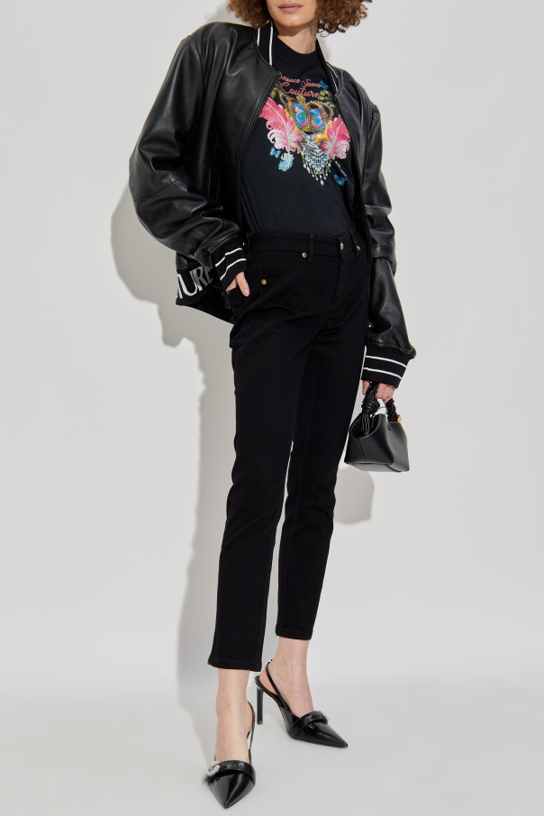 Versace Jeans Couture T-shirt with print and shimmering appliqués