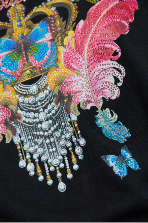 Versace Jeans Couture T-shirt with print and shimmering appliqués