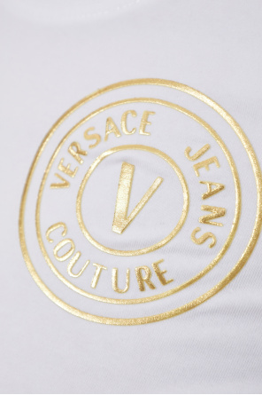 Versace Jeans Couture T-shirt z nadrukowanym logo
