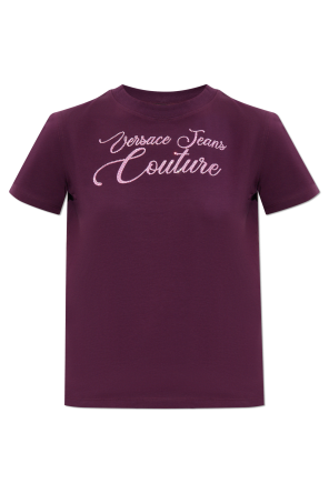 T-Shirt mit glänzenden Applikationen