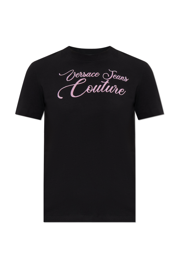 T-shirt with shimmering sequins od Versace Jeans Couture