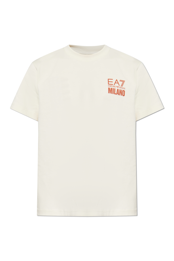 T-shirt with printed logo od EA7 Emporio Armani