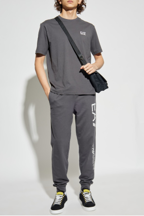 T-shirt with printed logo od EA7 Emporio Armani