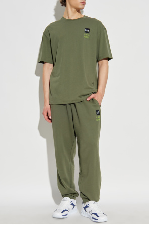 Camiseta con parche de logo od EA7 Emporio Armani