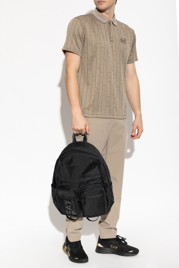 EA7 Emporio Armani Polo mit Monogramm