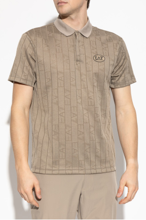 EA7 Emporio Armani Polo mit Monogramm