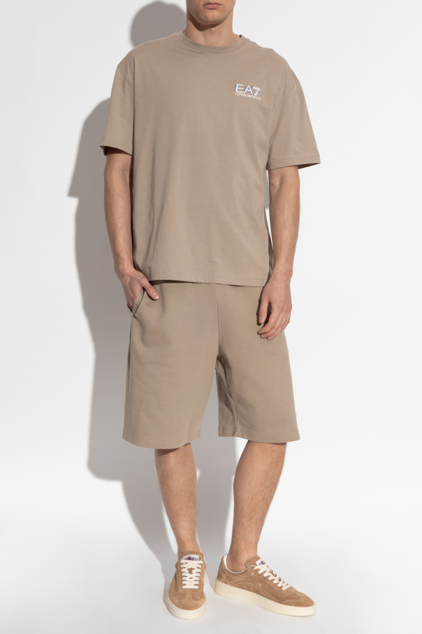 EA7 Emporio Armani T-Shirt mit aufgedrucktem Logo