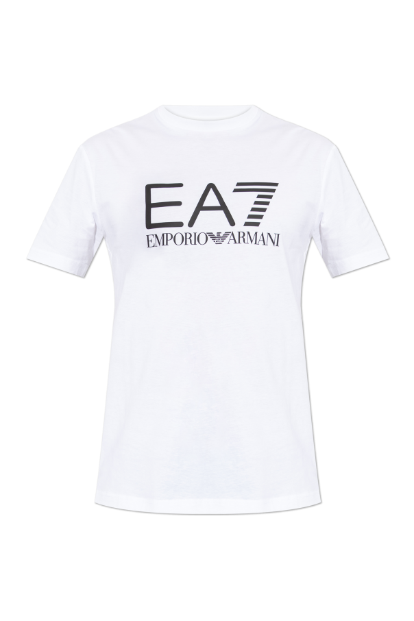 T-shirt with printed logo od EA7 Emporio Armani