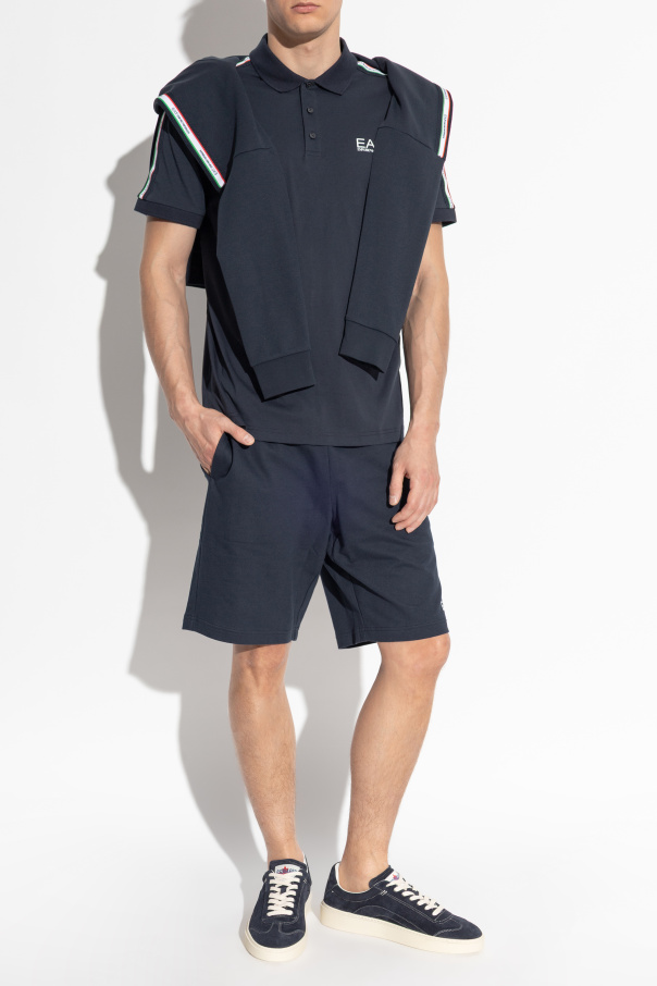 EA7 Emporio Armani Poloshirt mit aufgedrucktem Logo