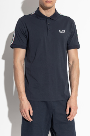 EA7 Emporio Armani Poloshirt mit aufgedrucktem Logo