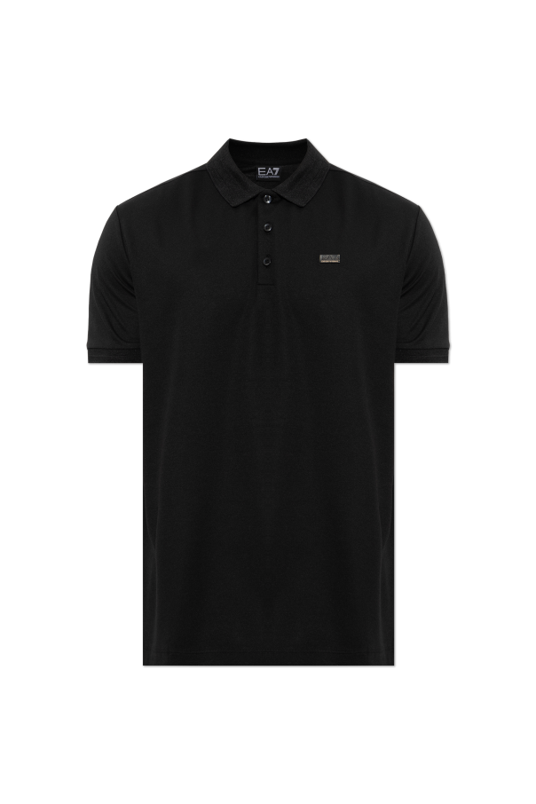 Polo with logo application od EA7 Emporio Armani