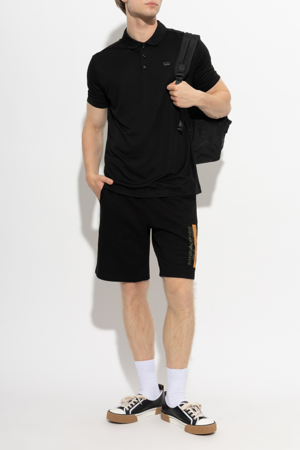 EA7 Emporio Armani Polo shirt with logo appliqué
