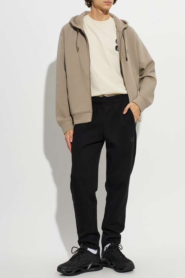 EA7 Emporio Armani T-shirt with patches and print