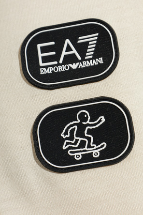 EA7 Emporio Armani T-shirt with patches and print