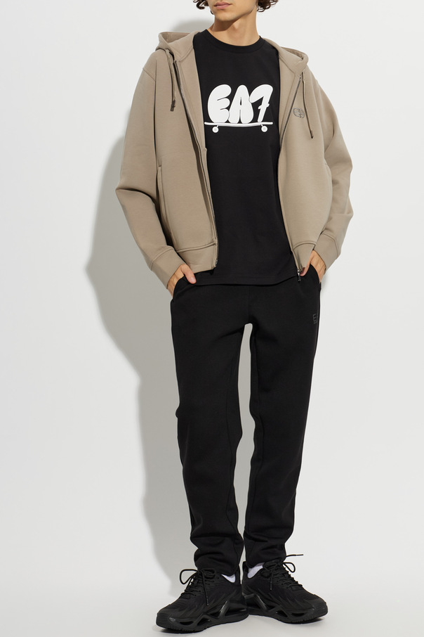 EA7 Emporio Armani T-shirt z nadrukiem