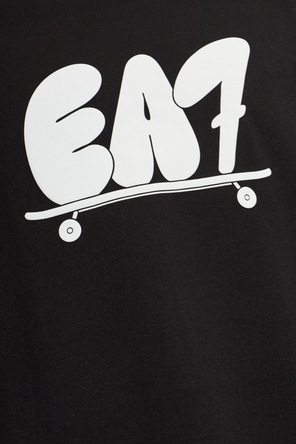 EA7 Emporio Armani T-shirt z nadrukiem