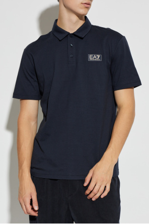 EA7 Emporio Armani Polo with logo patch
