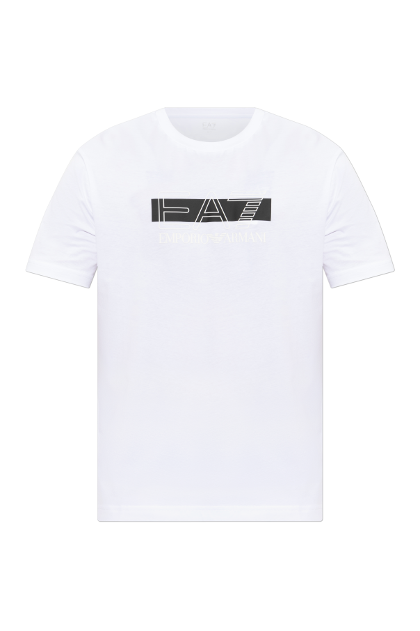 T-shirt with printed logo od EA7 Emporio Armani