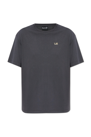 T-Shirt mit Applikation in Form des Logos