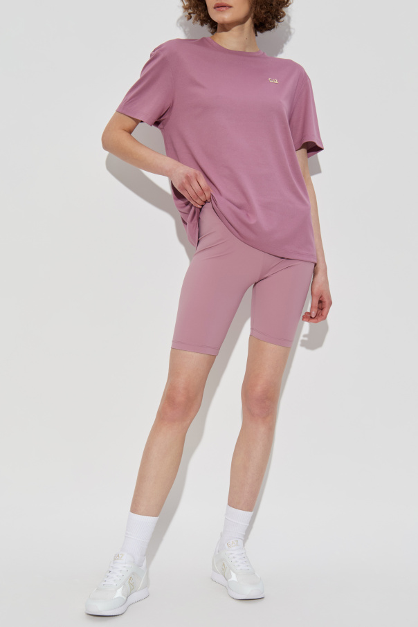 EA7 Emporio Armani T-shirt with an appliqué in the shape of a logo