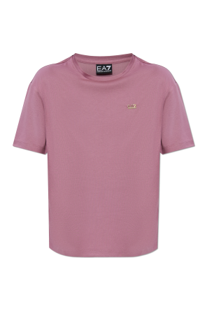 T-Shirt mit Applikation in Form des Logos