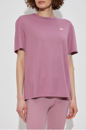 EA7 Emporio Armani T-shirt with an appliqué in the shape of a logo