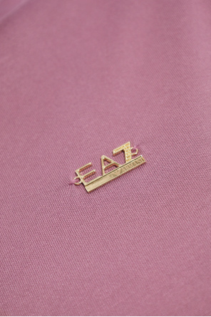 EA7 Emporio Armani T-shirt with an appliqué in the shape of a logo