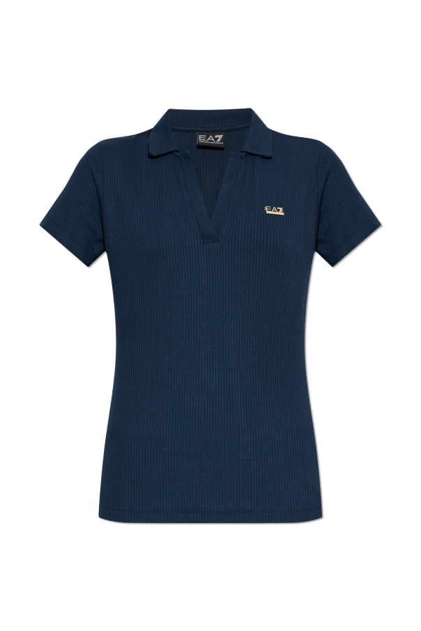 Ribbed polo od EA7 Emporio Armani