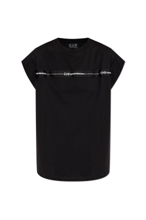 Top with a printed logo od EA7 Emporio Armani