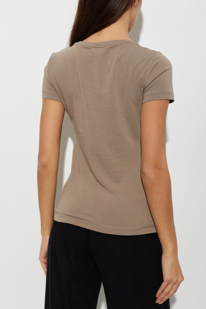 EA7 Emporio Armani Printed T-shirt with Shimmering Sequins